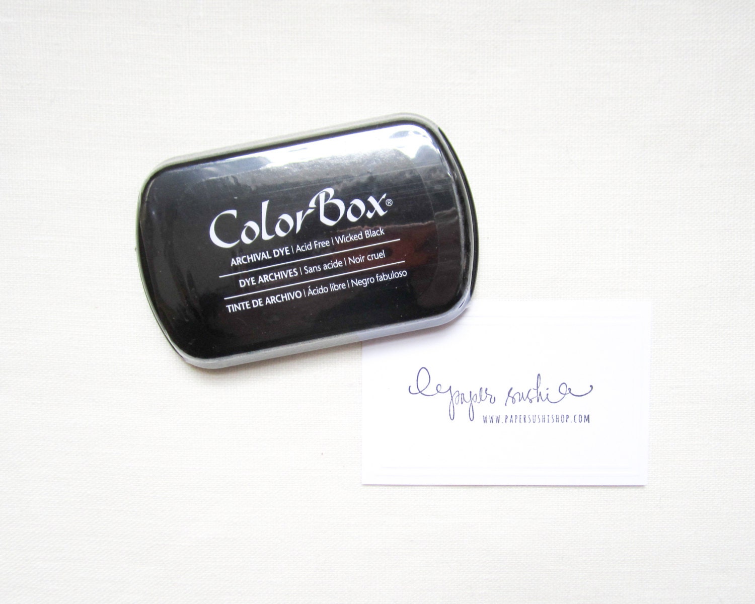 ColorBox Ink Pad in Wicked Black - Archival Dye Ink Pad - Stamp Pad - Black Stamp Pad