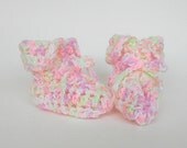 Baby Girl Booties Newborn  Slippers Infant Spring Clothing Pastel Pink Green White Summer Children 0 - 3 Months Old