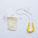 Sun pebble necklace