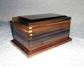 Wooden Keepsake Box - A Rainbow Poplar Keepsake Box