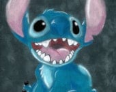 Print of Original Pastel on Suede Stitch