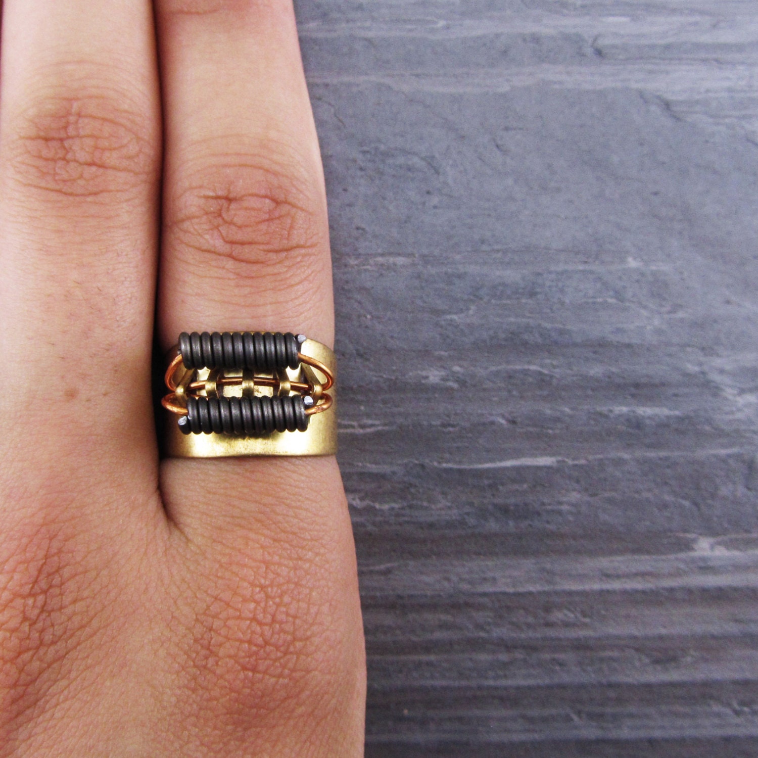 Industrial Brass Ring, Steel Coils & Adjustable Brass Ring