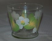 Daisies Hand Painted Glass Bowl
