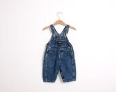 Vintage Oshkosh Overall Dungarees in Dark Denim