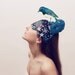 Blue Star - Floral crown with star veil