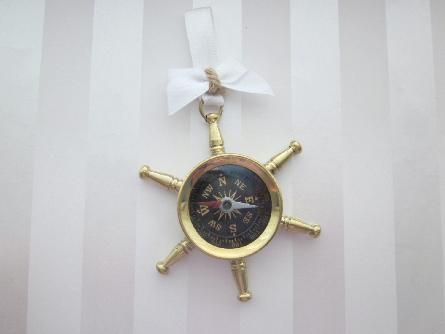 Nautical wedding Compass Boutonniere, groom and groomsmen
