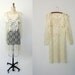 Vintage lace Victorian Steampunk dress / Gunne Sax look wedding dress / M medium