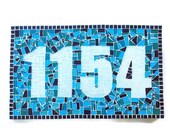 Mosaic Address Plaque, House Number Sign