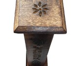 Large Standing Incense tower hand carved wood with 20 sticks incense