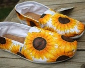 Full Sunflowers Custom Acrylic Painting for Toms/Canvas Shoes TOMS NOT INCLUDED
