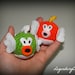 Cat Toys - Mario Cheep Cheep and Deep Cheep catnip toys