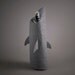 SHARK. Felt laundry basket for bathroom or children's room as a basket for toys.