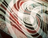 Miss Misery - Elliott Smith memorial wall - Figure 8 - Holga - multiple exposure - Los Angeles California - 5x5 square color matte print