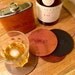 Set of 4 Custom Monogrammed Leather Coasters
