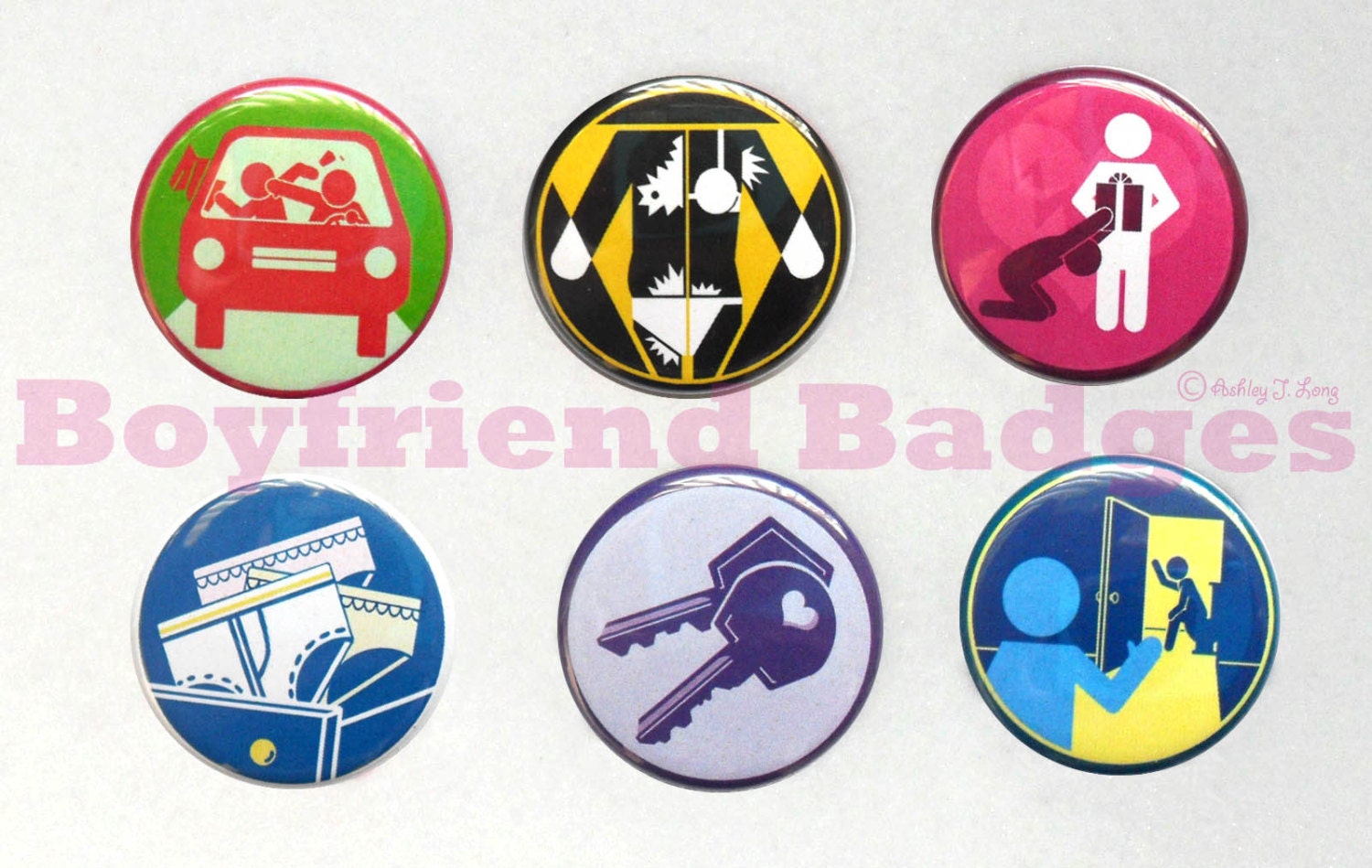 Boyfriend Badges: Advanced Achievements--set of 6