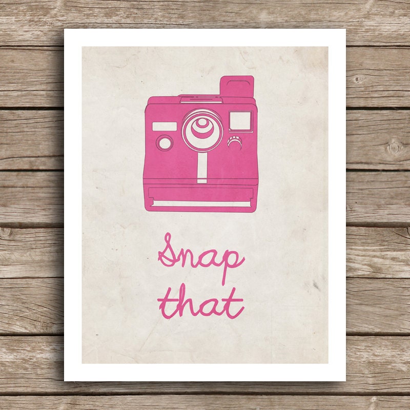 Camera Print - Camera, Film, Snap, Photographer - Snap That 8x10