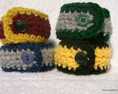 harry potter inspired bracelet crochet (large) gryffindor / ravenclaw / hufflepuff / slytherin