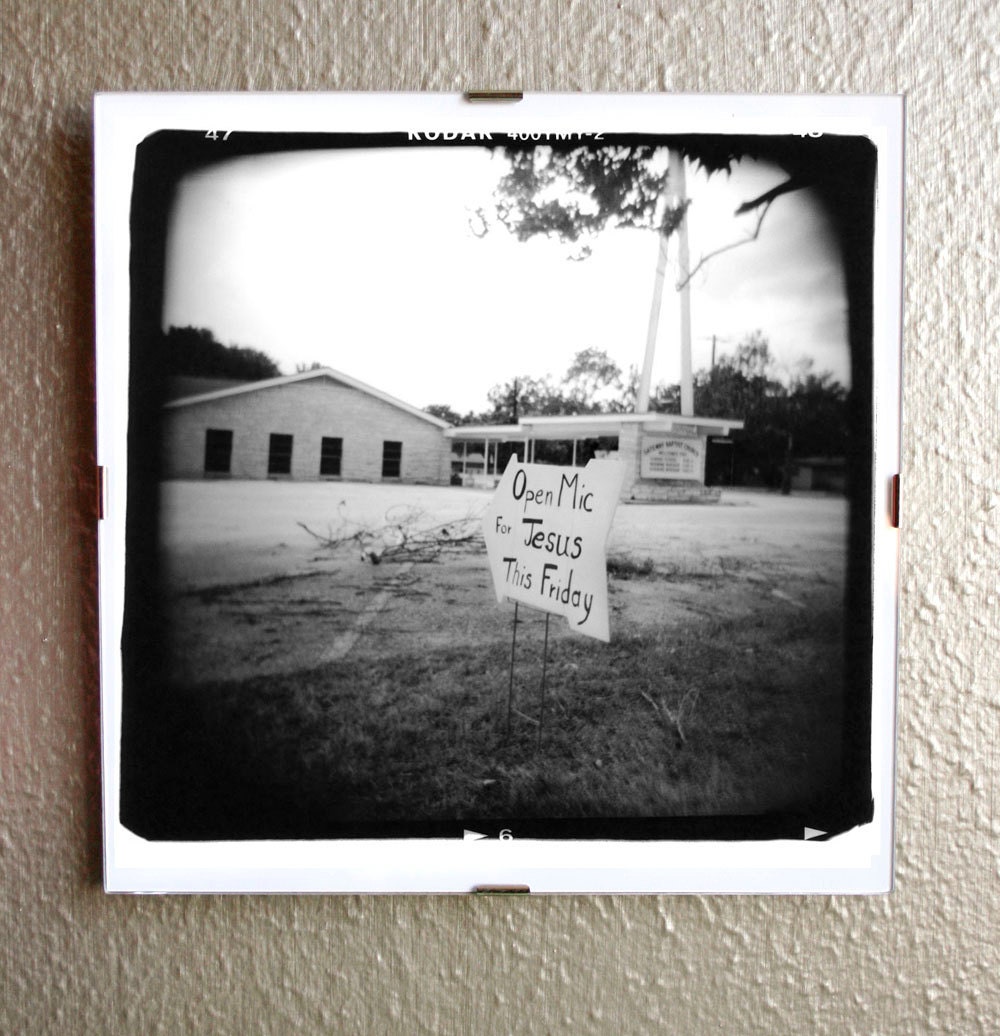 framed 8x8 Holga photo