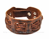 Brown leather bracelet  leather cuff woven bracelet men cuff bracelet women leather cuff bracelet unisex bracelet friendship bracelet  coo8