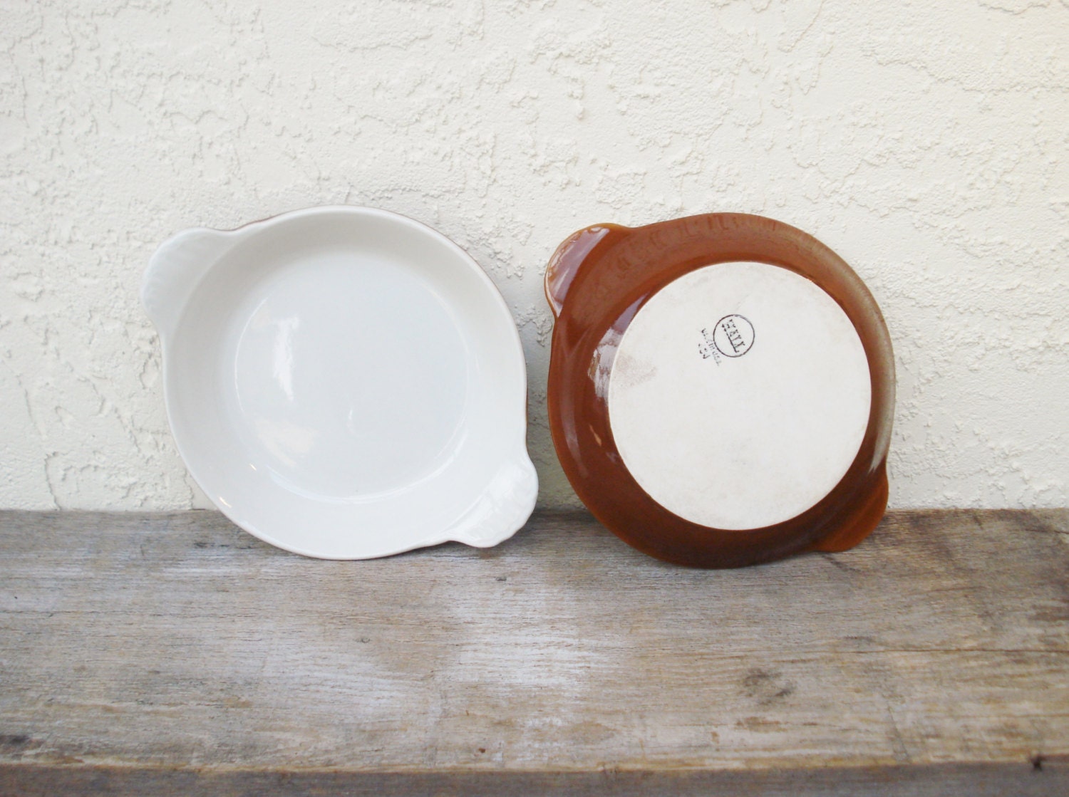 Hall China Company Baking Dishes / Hall China Au Gratin Dishes / Mid Century Hall China