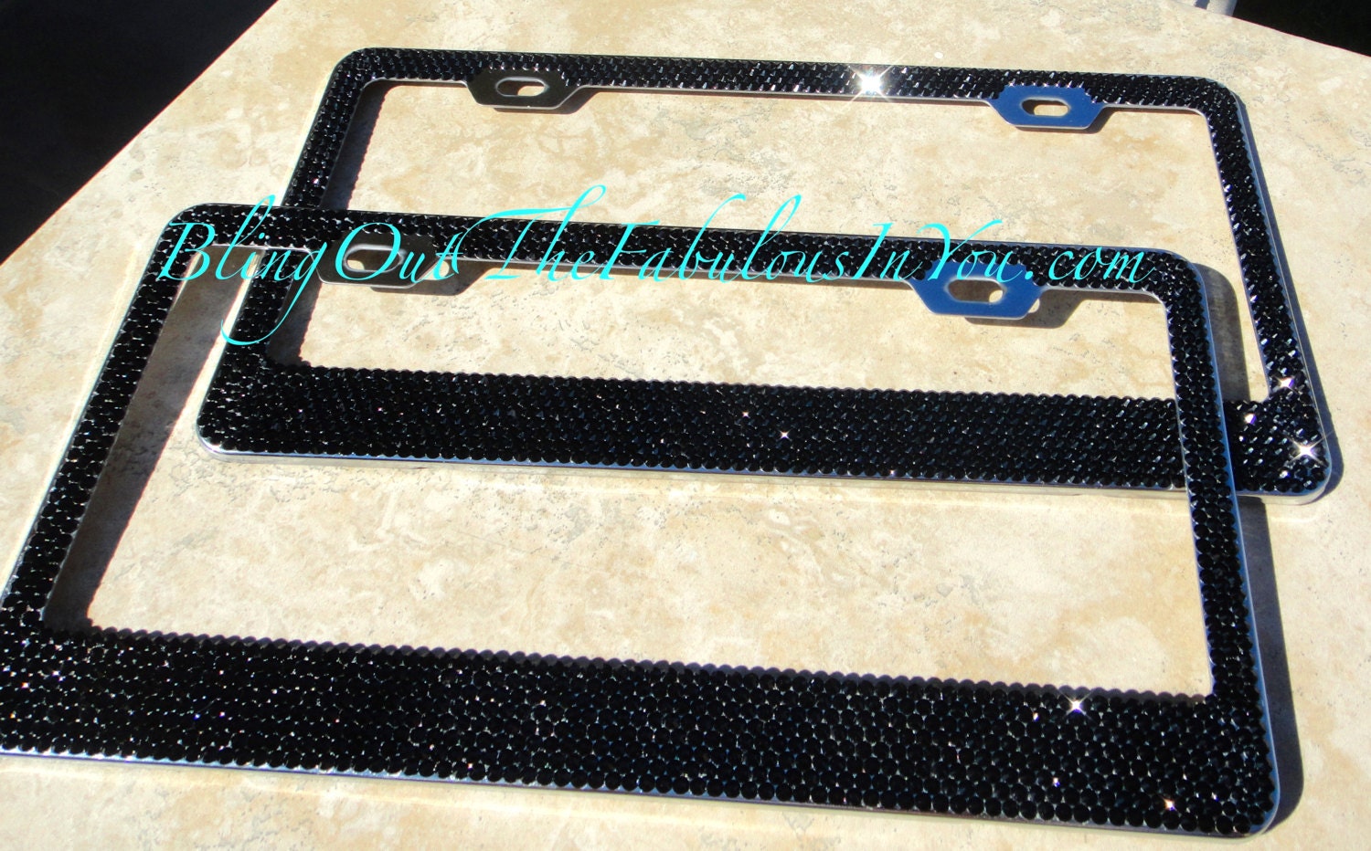 FREE SHIPPING BLING Bling License Plate Frame Crystal Fetish License Plate Frame, Pink, Diamonds, High Quality License Plate Frames