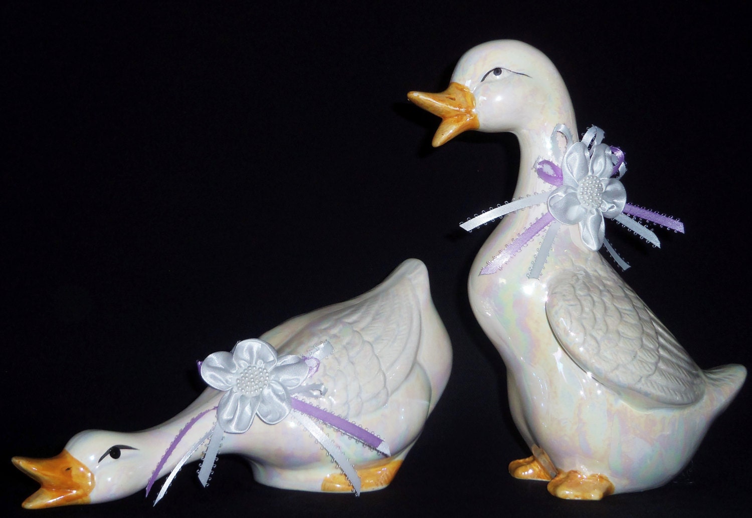 Ceramic Ducks, Pearlessant Ceramic Ducks, Home Decor, Mother's Day Gift, Ceramic Ducks,