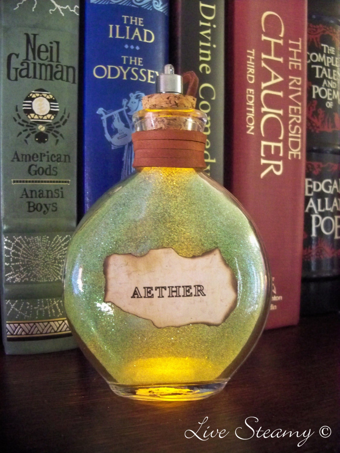 Once Upon a Fantasy" Steampunk light up bottles- AETHER