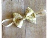 Sweet Pea-picnic in the park bicycle fabric wool felt bow baby headband