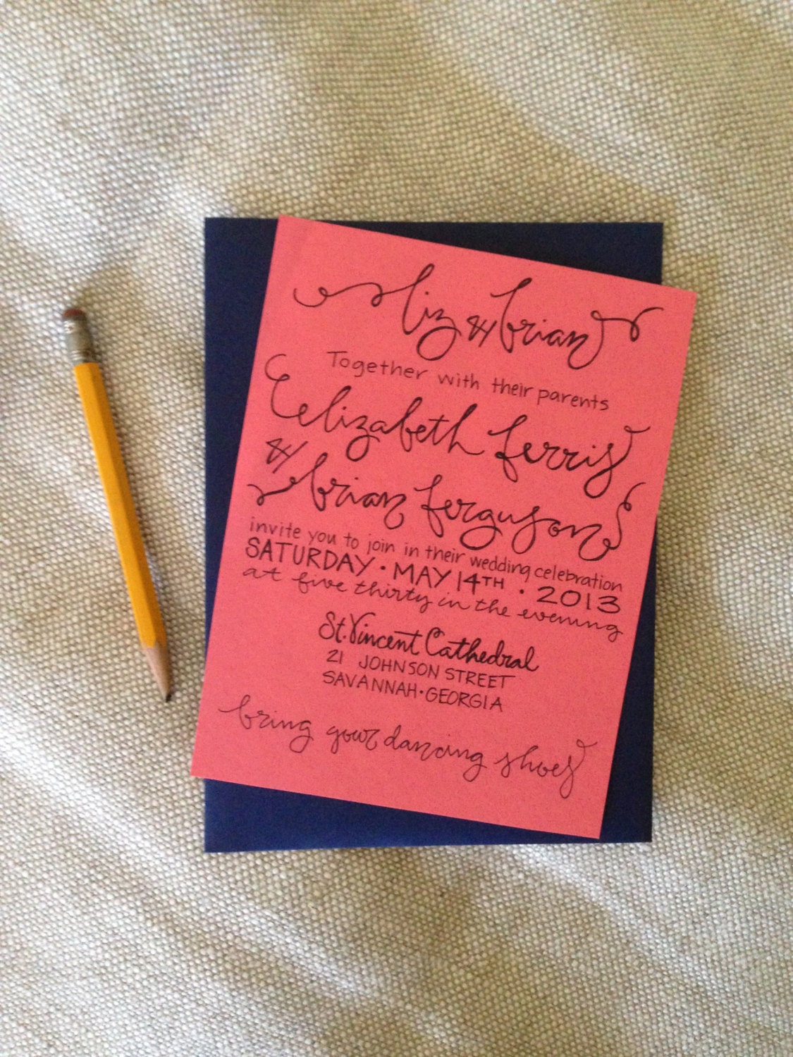 Calligraphy Wedding Invitations