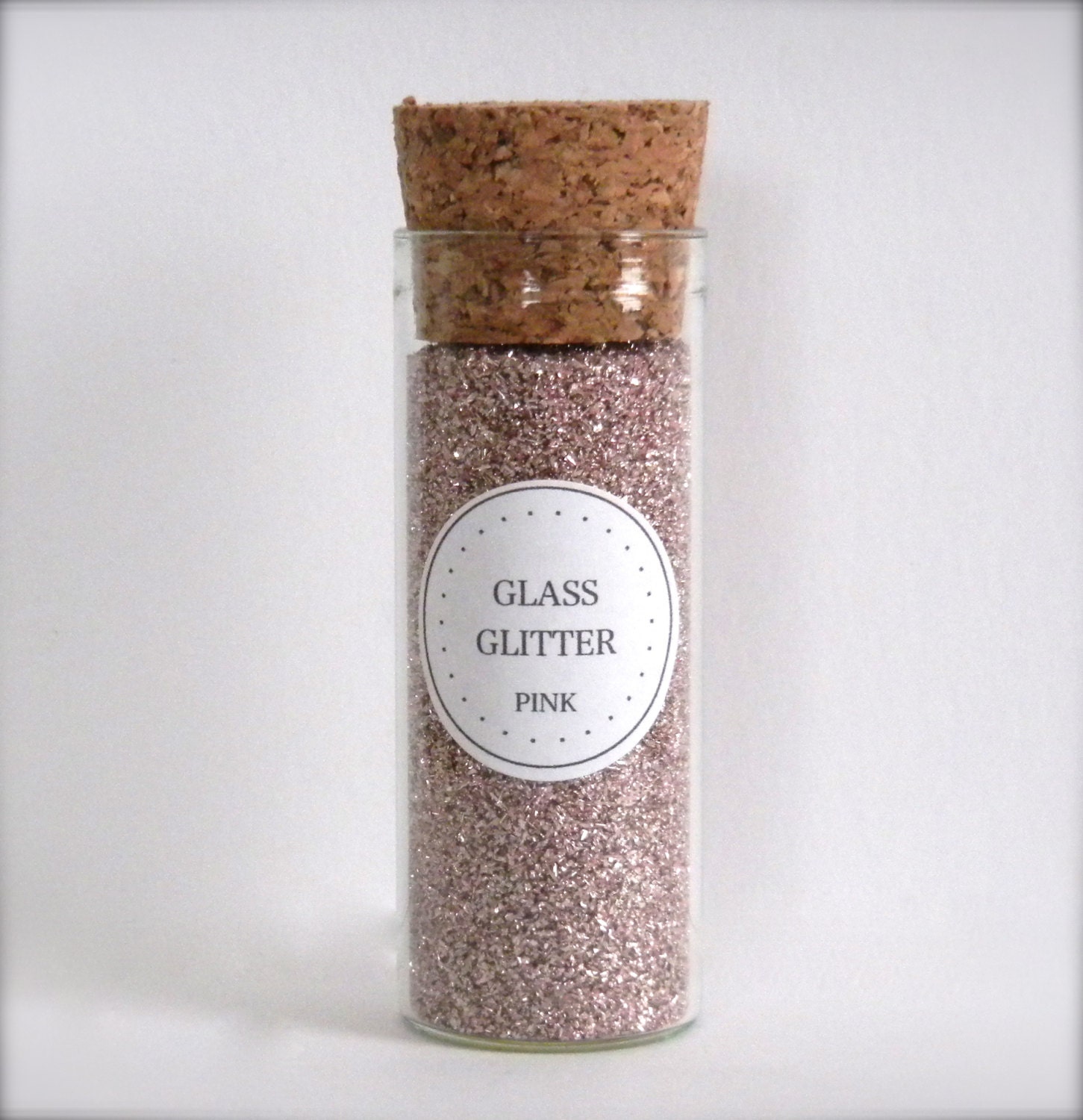 German Glass Glitter - 1 oz Pink