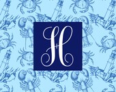 Monogrammed Mousepad - Monogrammed Mouse Pad - Personalized - Custom Design - Coastal - CAPE ESCAPE
