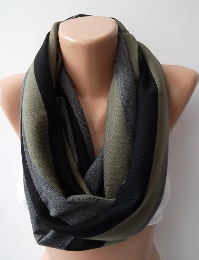 by womann Elegant and classy ...Infinity Scarf Loop Scarf Circle Scarf