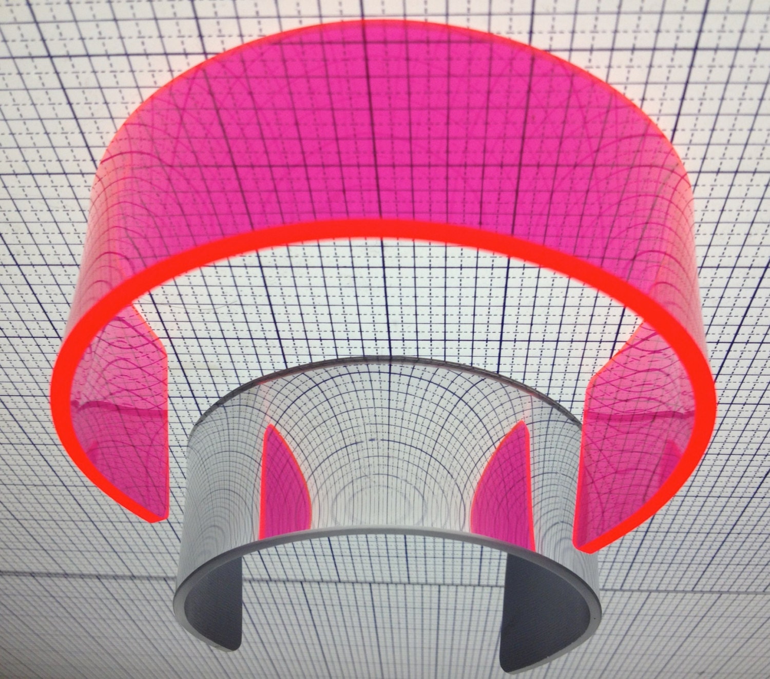 Neon Pink Plastic Choker