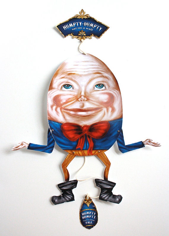 Humpty Dumpty - PDF printable paper puppet
