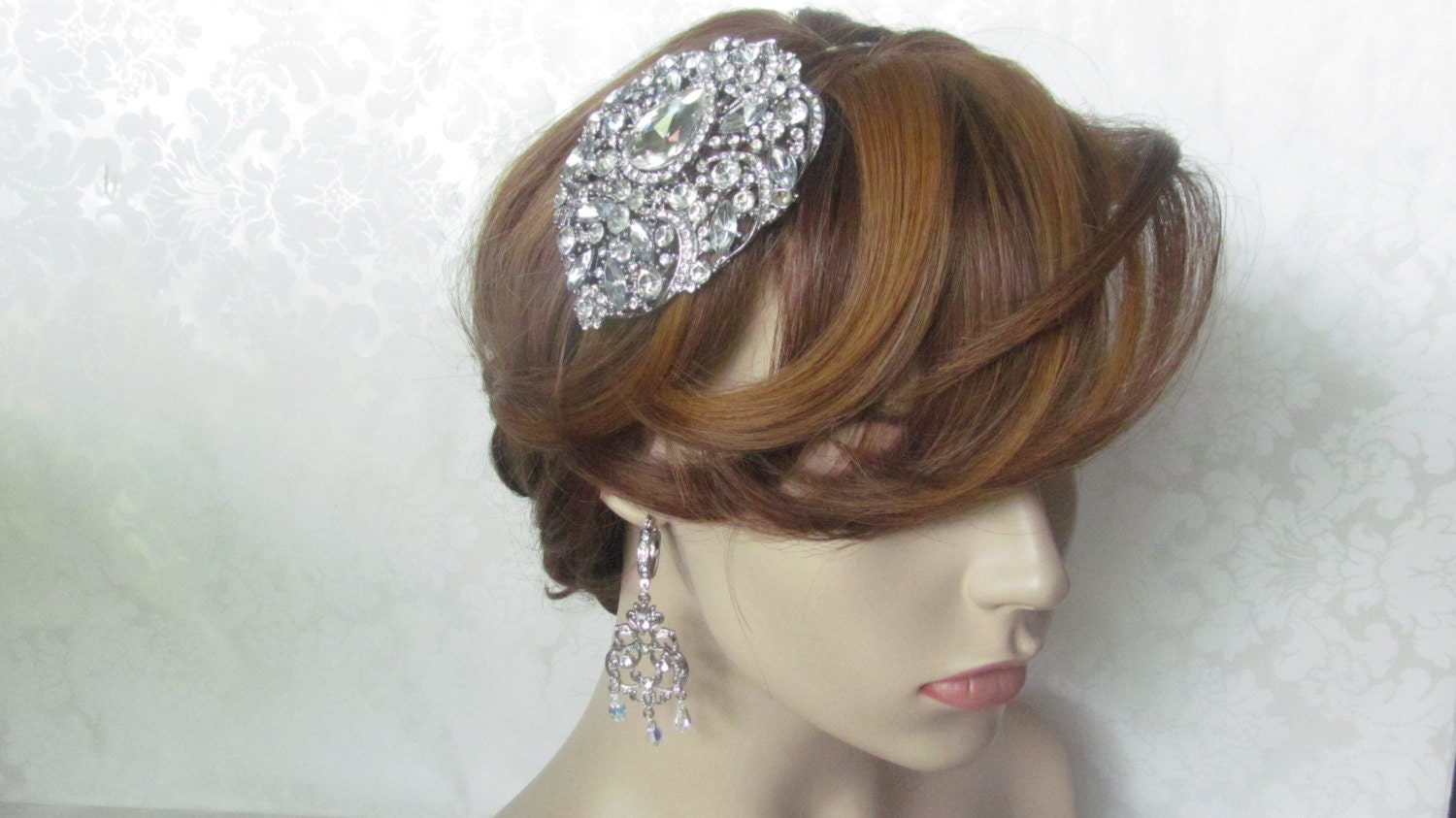 Rhinestone Brooch Headband / Crystal Headband / The Cinderella Headband