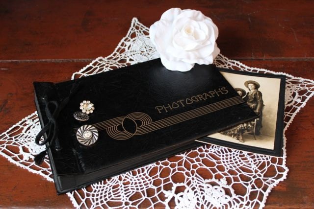 Beautiful Vintage Unused Photograph Album Journal Collage