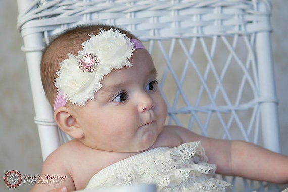 Pink Princess Headband with your choice of elastic, perfect for any age