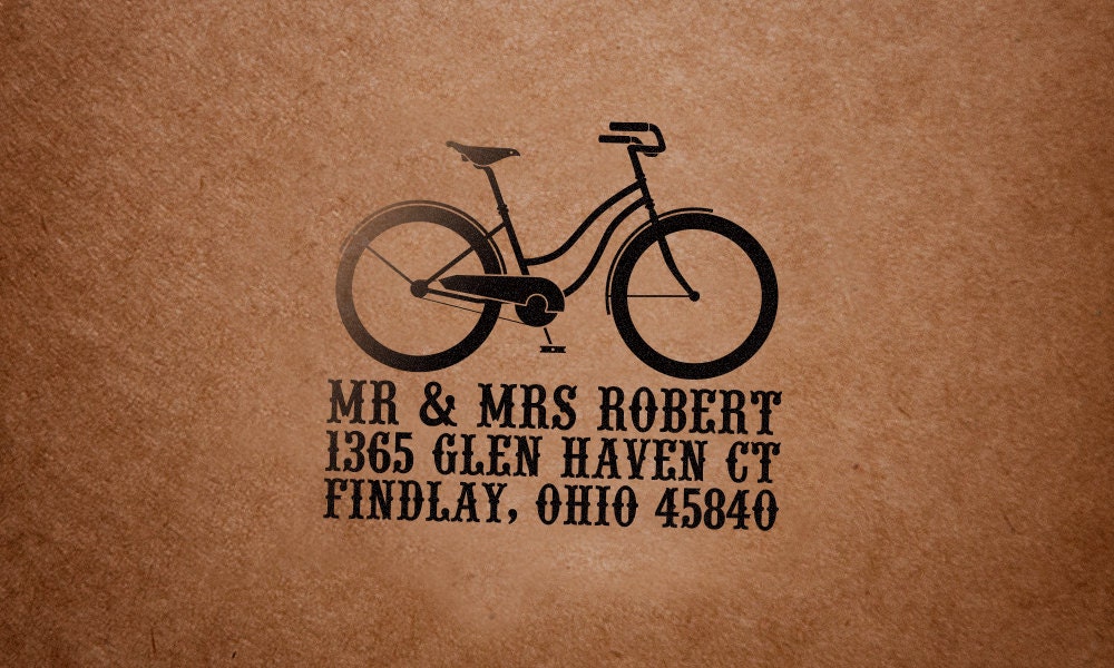 Bicycle Specialty Custom Return Address Stamp
