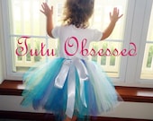BIRTHDAY TUTU - Custom, Handmade Toddler-size Party / Holiday Tutu - Boutique style - You choose colors - ribbon-tie waistband