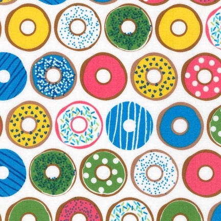 Donuts in Blueberry Fat Quarter Cut
