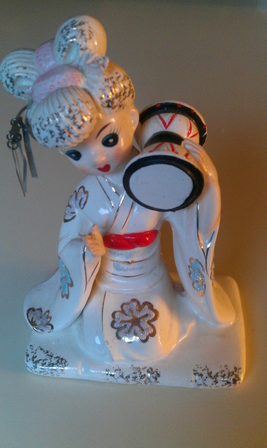 Vintage Japanese geisha pin up girl figurine by VintageGemsMaine