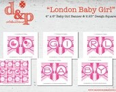 DIY Printable London Baby Girl Mini Collection INSTANT DOWNLOADI Il_170x135