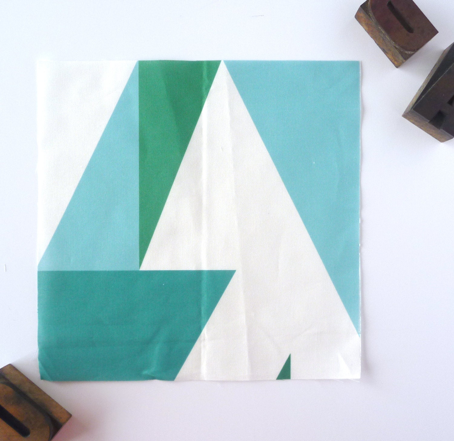 ORGANIC Baby Girl or Boy Geometric Abstract Print Jersey Swaddle Blanket Large