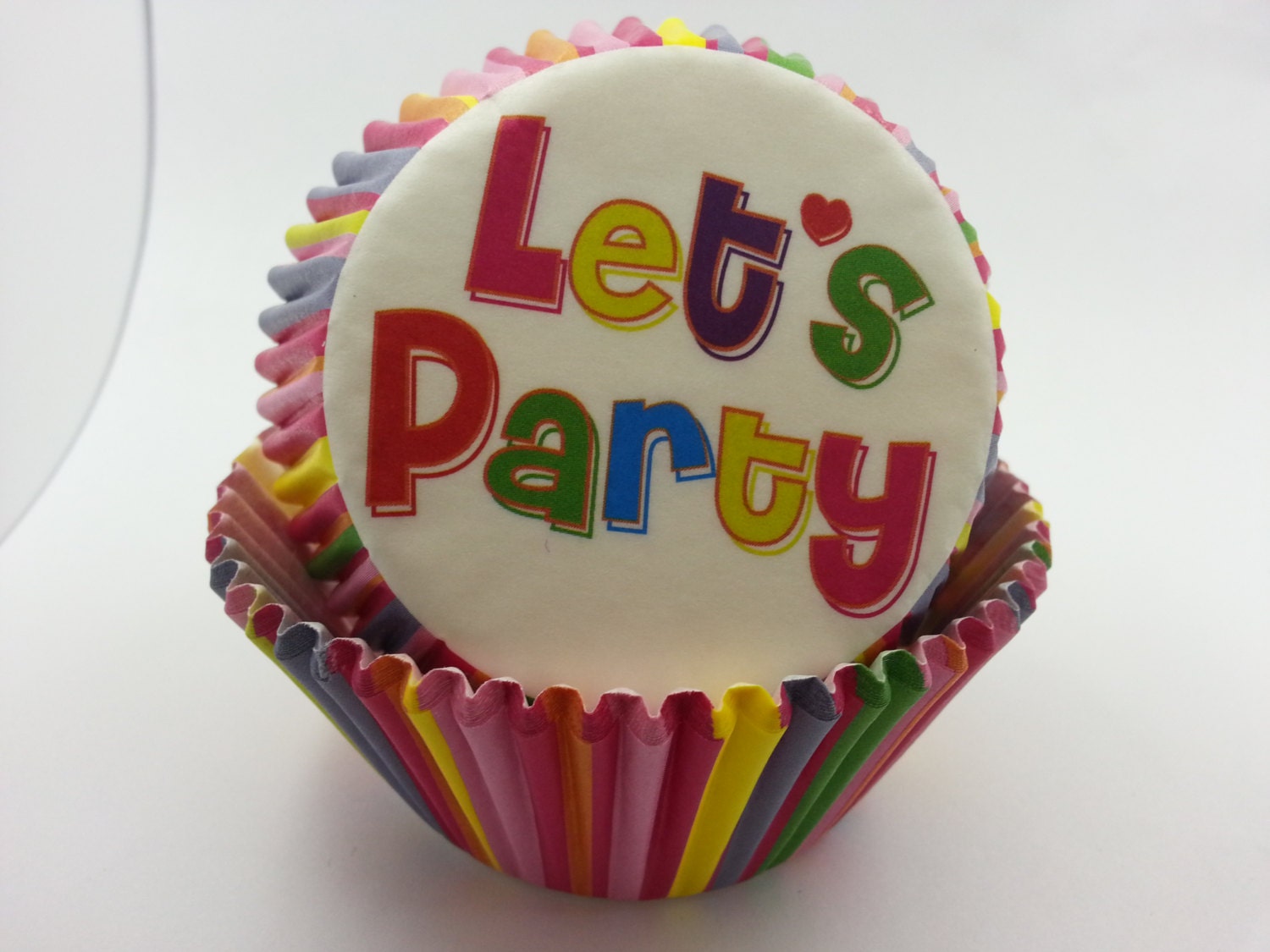 NEW Let's Party Greaseproof Lovely Cupcake Liners - 2 stack approx 50pcs