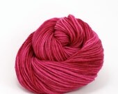 Neptune - Hand Dyed Single Ply Fine Count Wool Worsted Yarn - Colorway: Raspberry