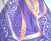 Hanky Panky Bag (Purple & Orange Zebra Print)
