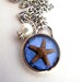 Starish Resin Pendant Necklace - Real starfish encased in resin with faux pearl accent