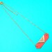 Collier ras de cou Louvre coral, exclusivité, bijou fantaisie style navajo neon