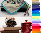 You Pick Colors. Pencil Roll. Houndstooth Canvas