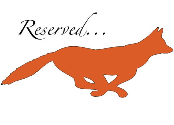 Reserved for Amy Morrissey